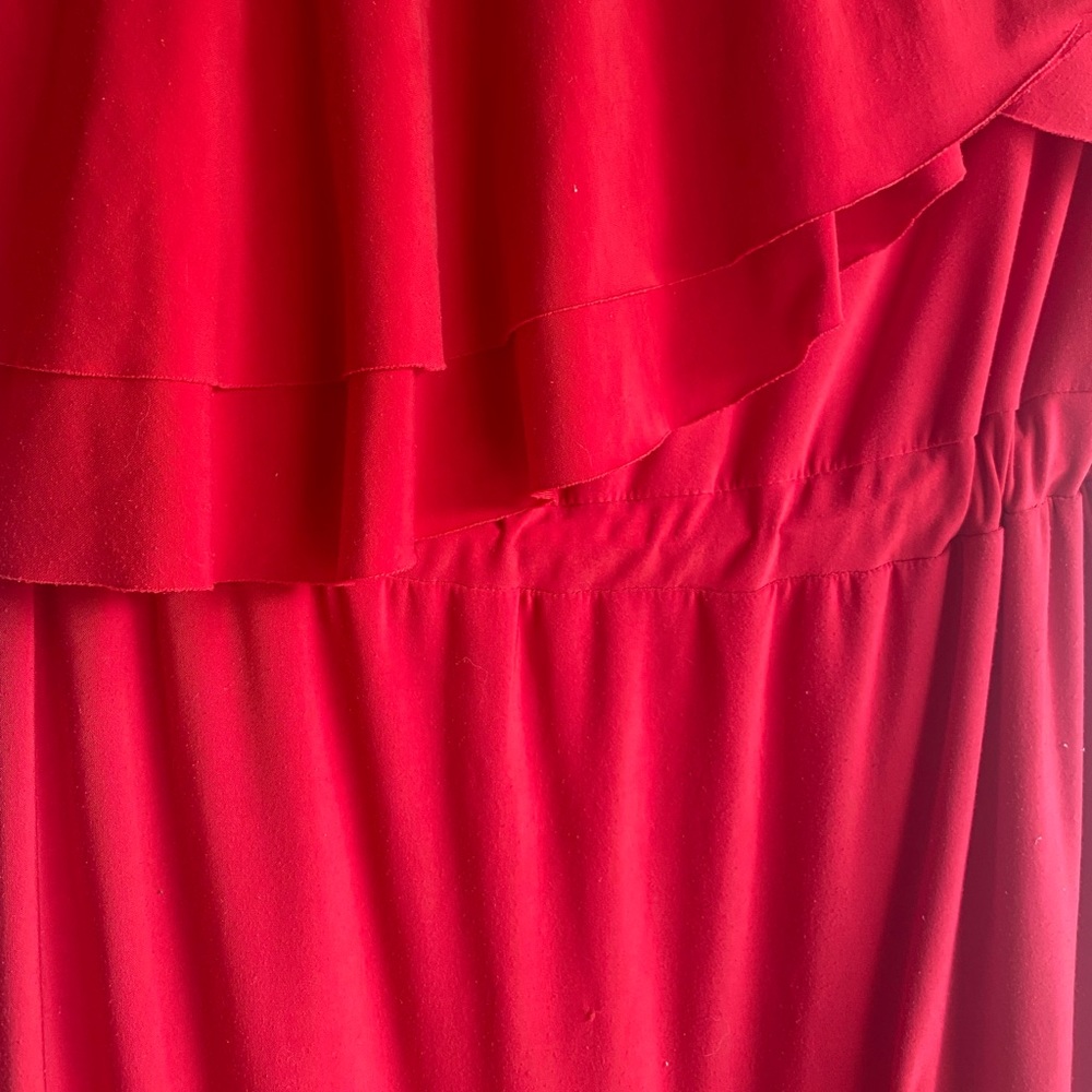 T-Bags Los Angeles Layered Ruffle High-Lo Dress - Picture 5 of 8